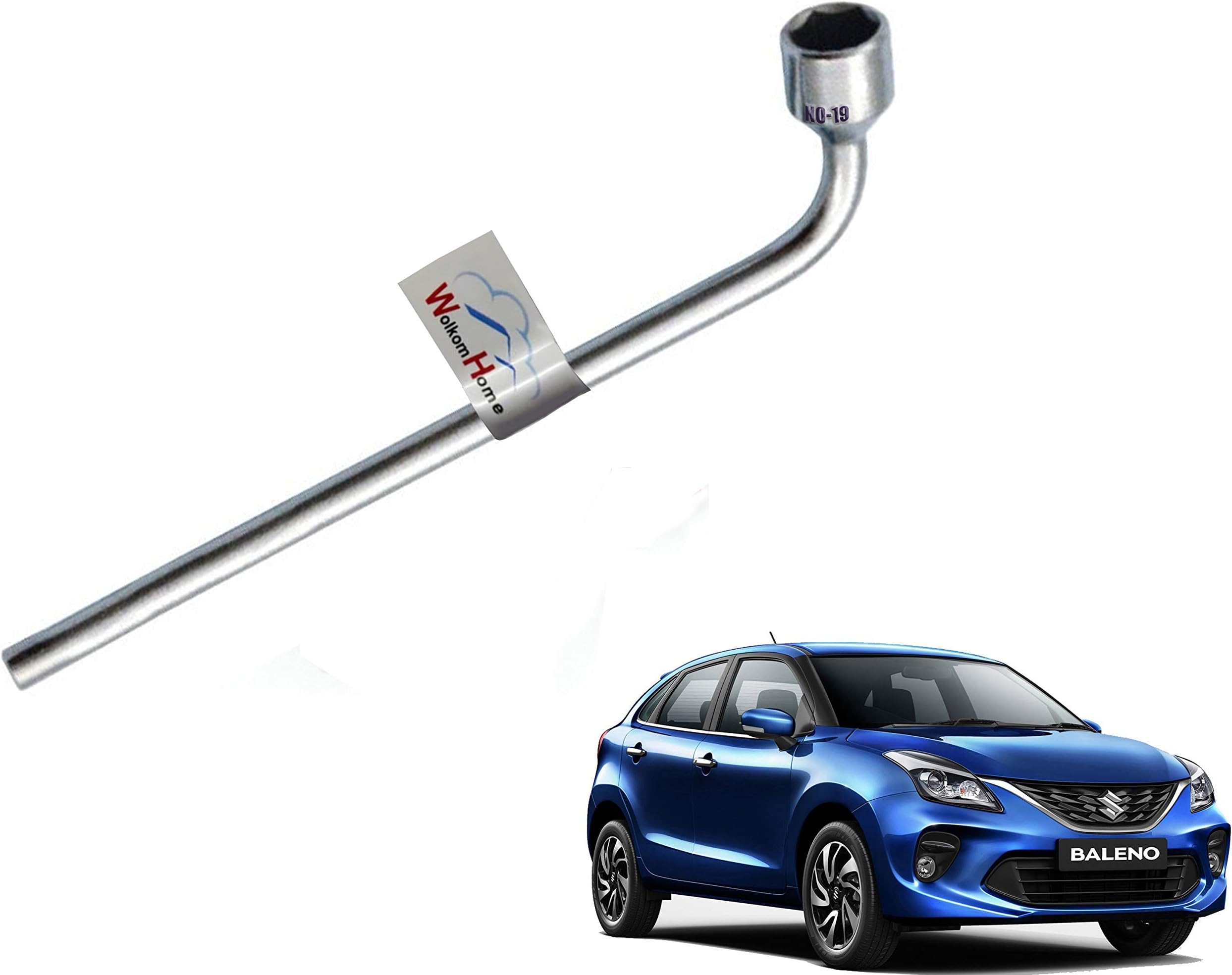 WolkomHome Car L Pana Spanner Wrench 19mm for Maruti Baleno
