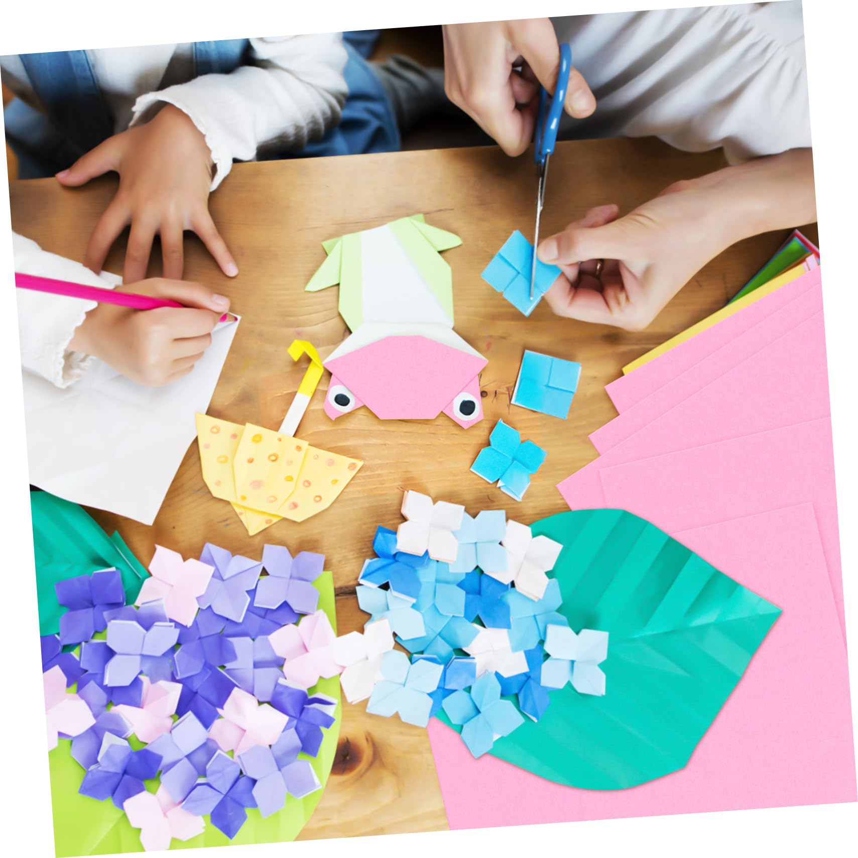 100 Piezas Cartulina De Color Cartulina De Color Papel De Papel Rosa De Cuaderno Rosa a Pastel De Construcción De a Claro NUOBESTY