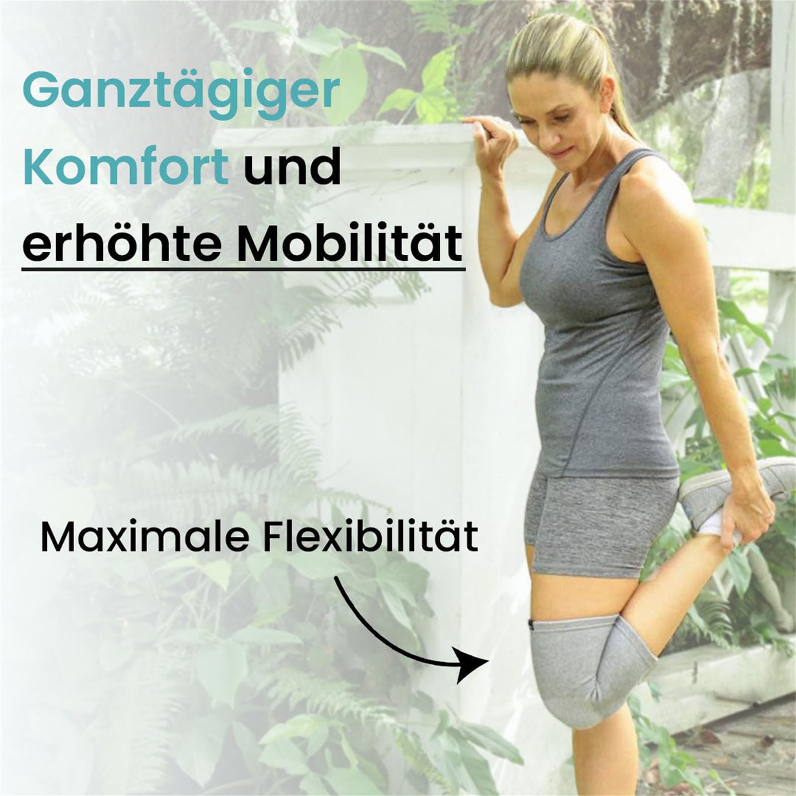 MEIION Relieve - Bambus Knie Kompressions-Bandage Kniestrümpfe Gym Unisex-Sport- und Fitness-Knieorthese Kniebandage Sport-Knieschoner Atmungsaktiv und Bequem für Damen und Herren Beige XL