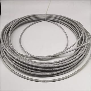 Cabo de aço inoxidável de ， Cable de acero, cable de acero de 8 mm, 7 x 19, cable de acero inoxidable 304(8mm 1.2 meter...