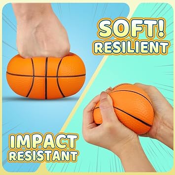 Mini Basketball Hoop, Mini Basketball Indoor Set with 4 Balls andPump, Door-Mounted Basketball Hoop for Bedroom Games, Complete 6-Piece Sports Kit for Family Entertainment