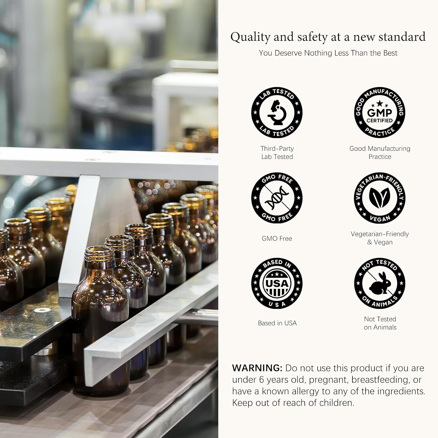 6 in 1 Vitamin A Liquid Drops with Lutein & Zeaxanthin, Vita A Retinyl Palmitate for Skin, Vision & Immune Support, Adults & Kids Ages 6+, Vegan, Non-GMO, 2 Fl Oz