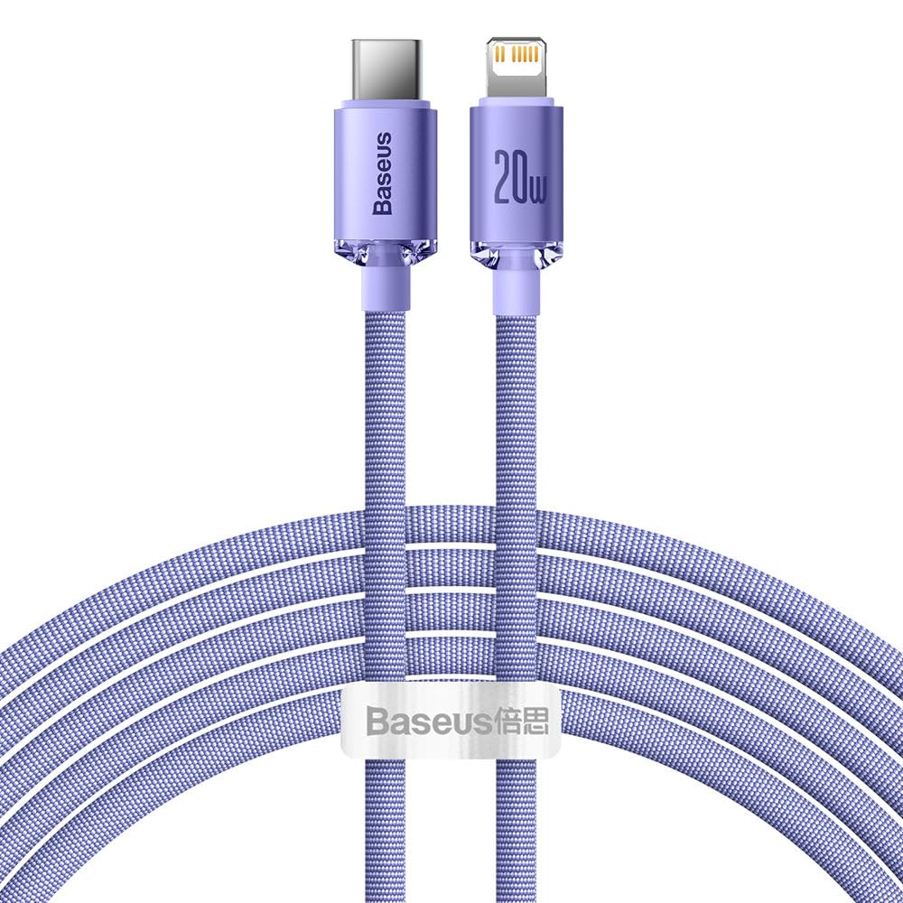 Baseus Type-C – Lightning Cable, Crystal Shine Series Fast Charging D