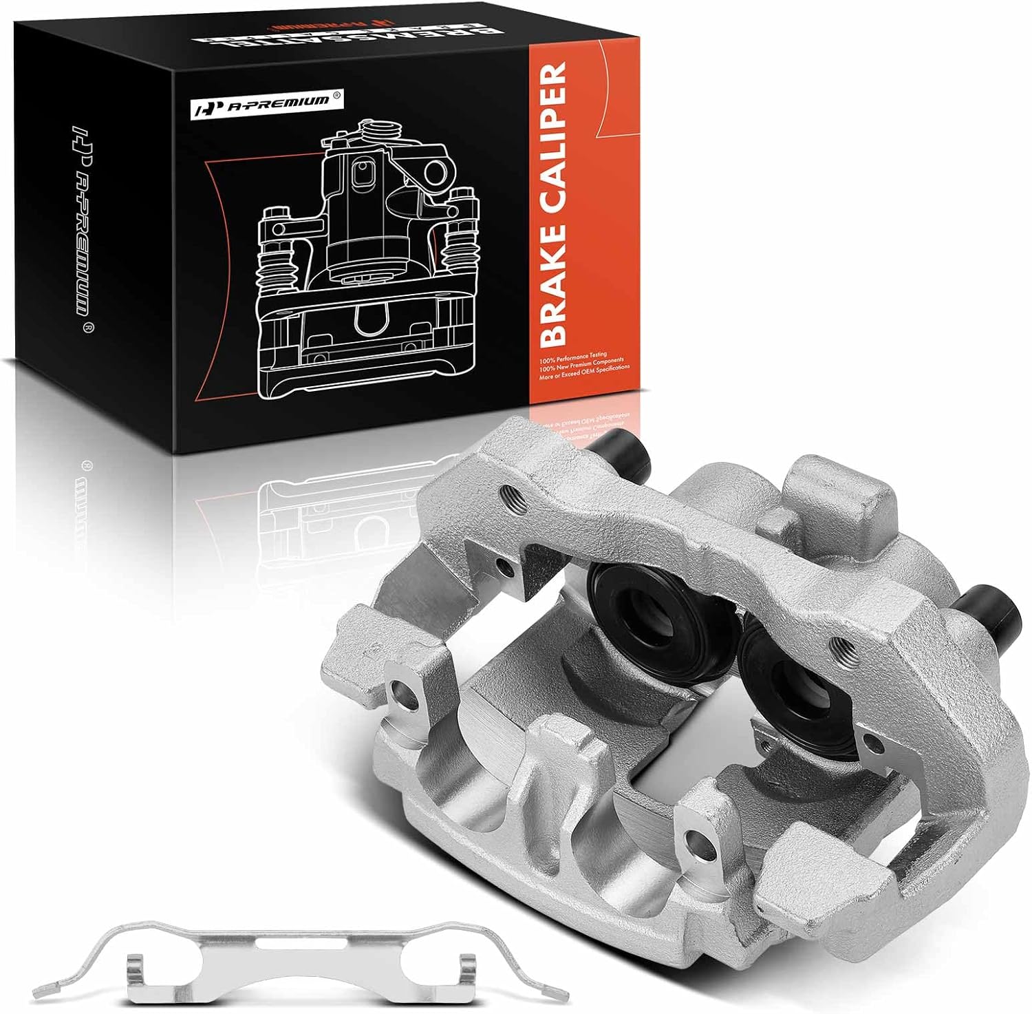 A-Premium Disc Brake Caliper Assembly with Bracket Compatible with Mercedes-Benz GLE300d 2016, GLE350 2016-2018, GLE400 2016-2018, GL350 2013, ML250 2015, ML350, ML400 - Front Right Passenger