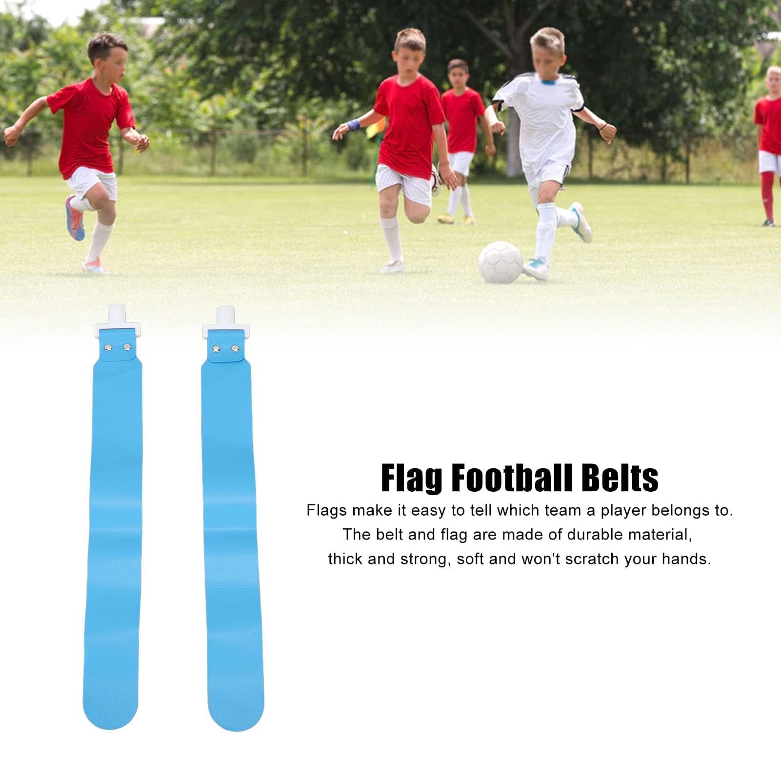 HERCHR Bandera De Cintura, 5 Piezas Cinturones De Fútbol con Bandera De PP Juego De Fútbol con Bandera Ajustable Juego Deportivo De Carrera Bandera De Cintura para Equipos De Entrenamiento