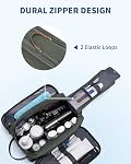 WANDF Travel Toiletry Bag for Men, Canvas Dopp Kit with Wet Pocket