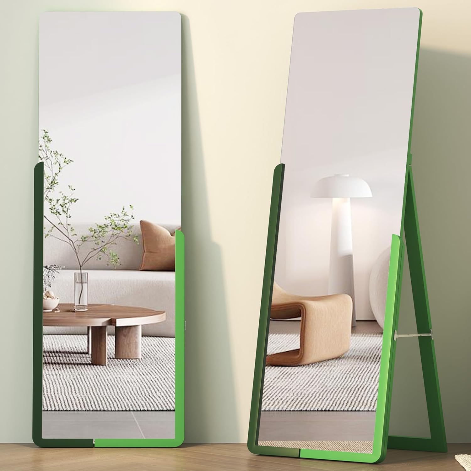 Vlsrka Full Length Mirror for Bedroom, 63"x20" Standing Mirror Full ...