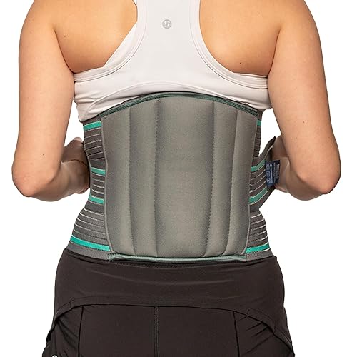 Cinturón de apoyo lumbar para aliviar el dolor de espalda baja  Cinturón de soporte ergonómico ajustable para hernia de disco, ciática, escoliosis