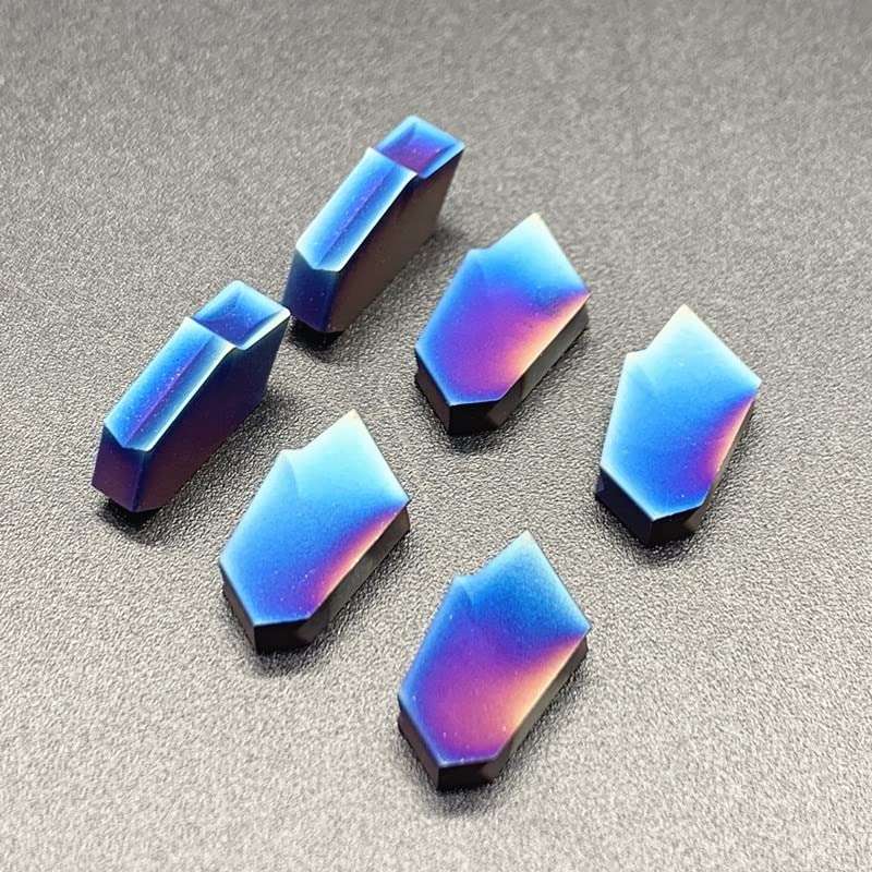 Tool Part for SP400 4.0mm Blue Inserts,4.0mm Parting Off Plates for SPB Parting Blade,Tips - (Angle: 10PCS)