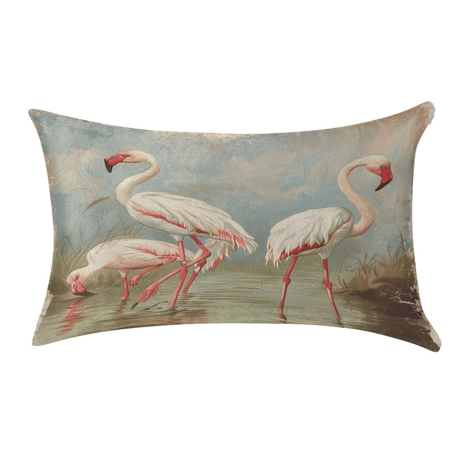 Fekiloot Style Flamingo In Water Pillow Covers Home Decor Pillow Cases
