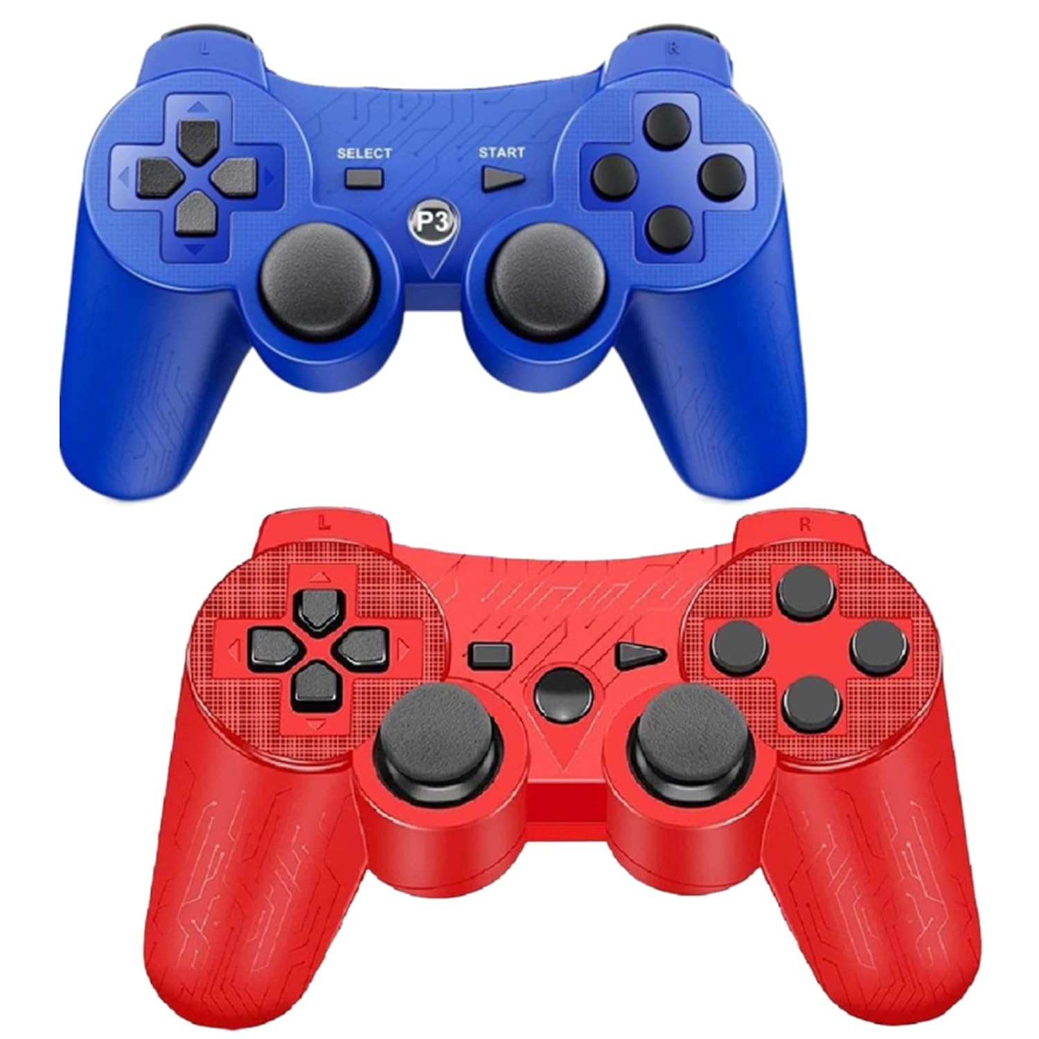 Rzzhgzq 2 Pack PS3 Wireless Controller Playstation 3