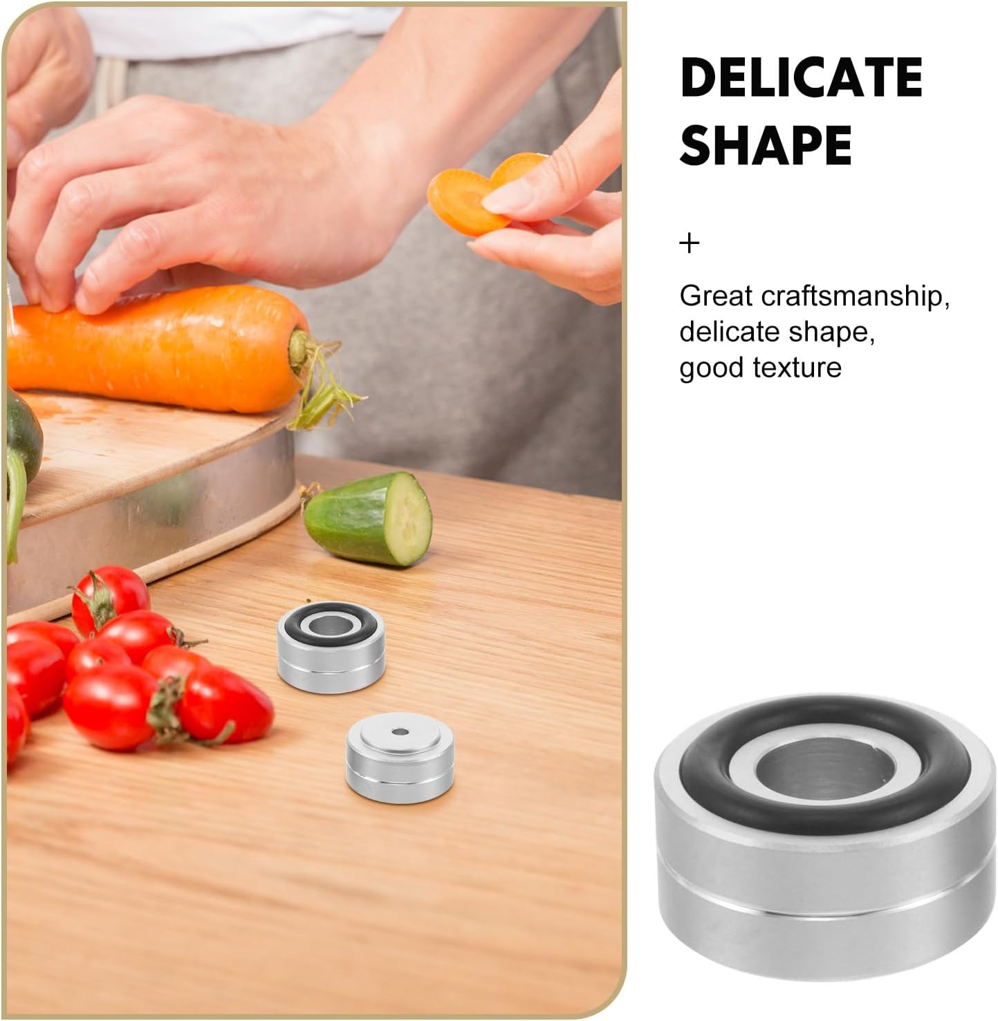4pcs Cutting Board Stabilizer Mat - 1.18" Non-Slip Grip Pads for Countertops - Protective Rubber Feet for Raised Serving Trays and Kitchen Boards