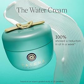 TATCHA The Water Cream | Cream Moisturizer for Face, Optimal Hydration For Pure Poreless Skin | Travel Size | 15 ml