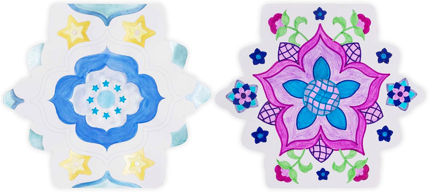 Brea Reese Vivid Mixed Media Coloring Pad - 24 Tile Shaped Sheets