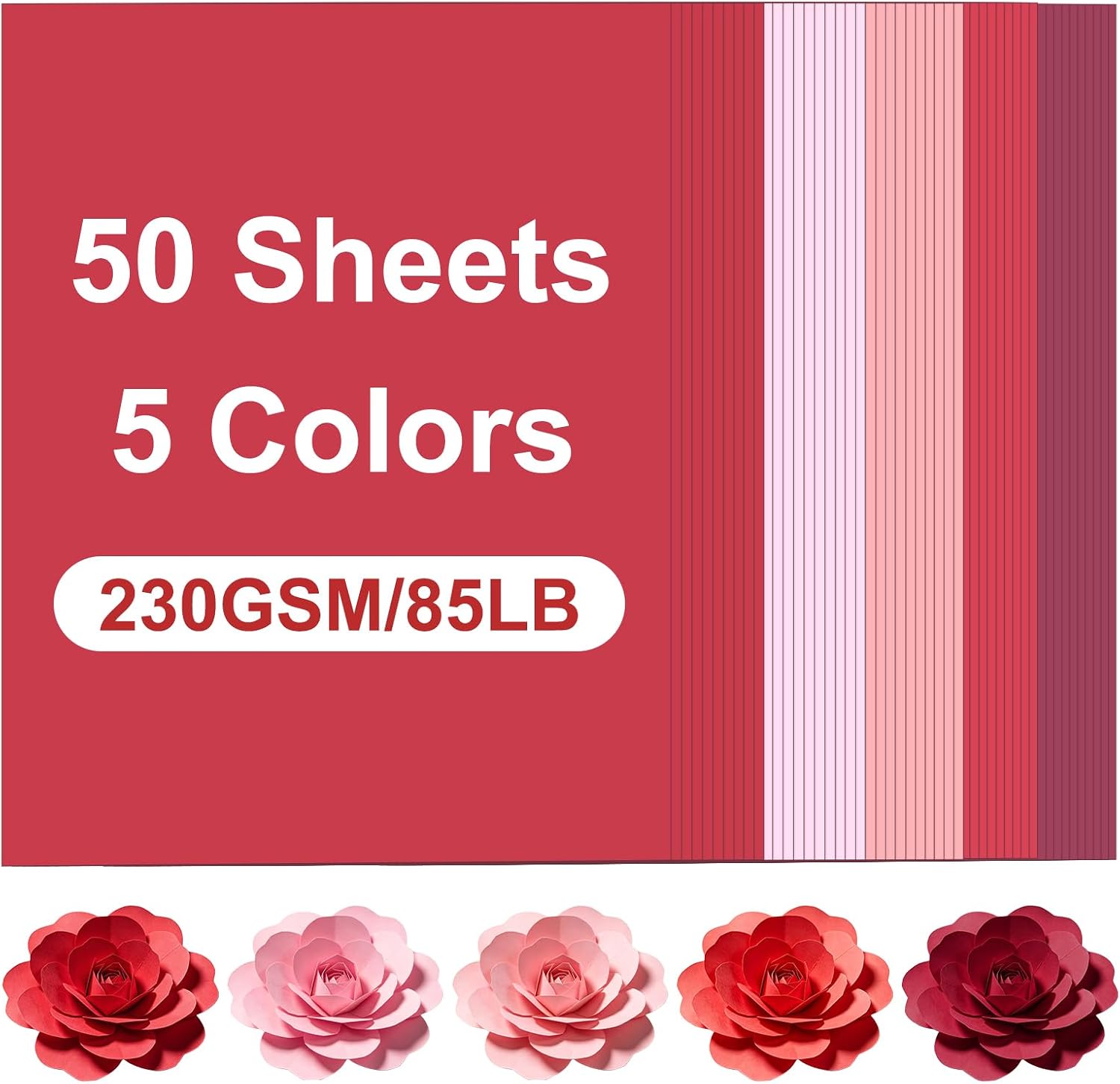 50 Sheets Yellow Cardstock, 230GSM /85LB Thick Cardstock Paper Colored Cardstock Printer Paper for Printing Cards, Greeting Cards Making, DIY Crafts Decorations (8.3" X 11.7")