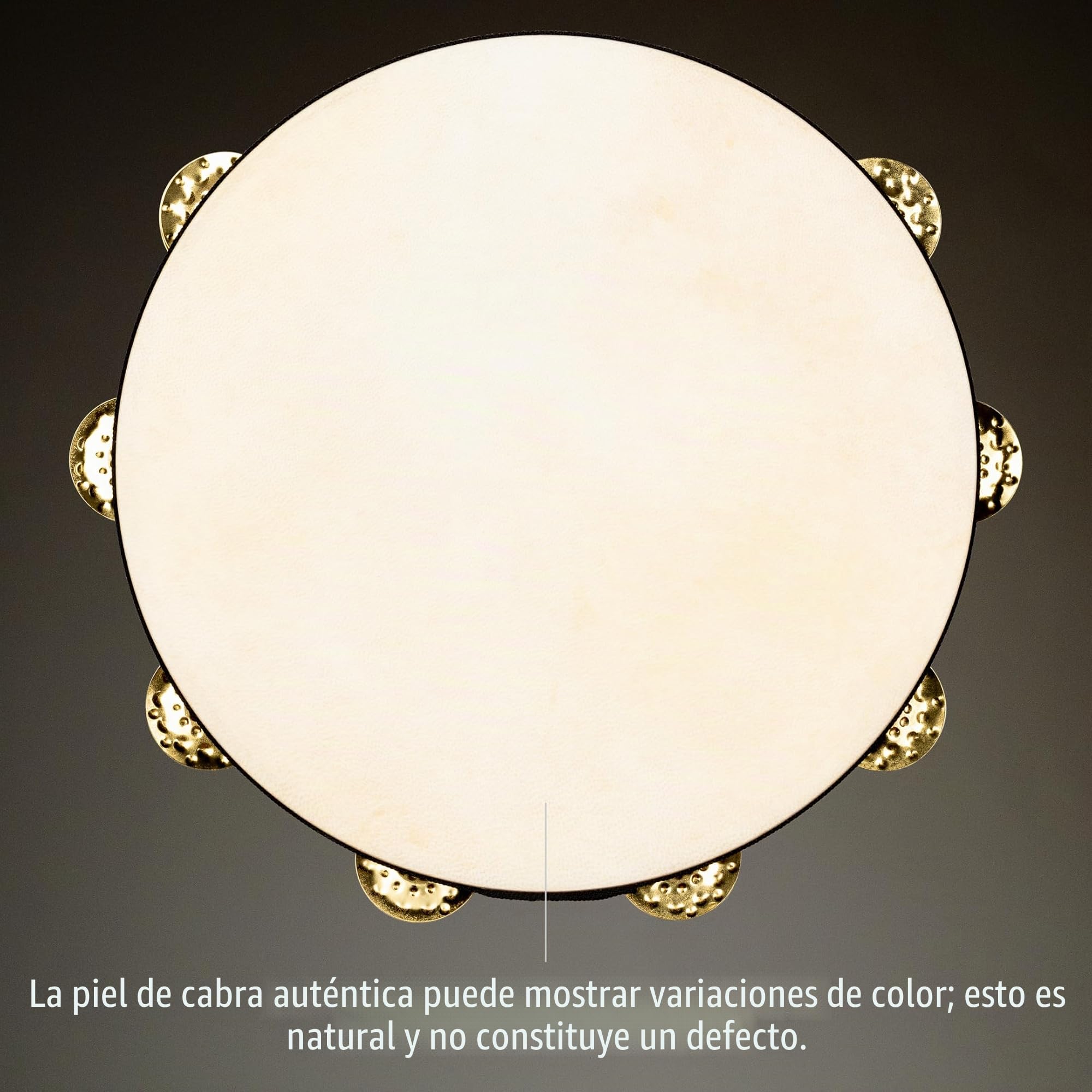 Meinl TAH2V-WB - Pandereta con parche, Latón martillado
