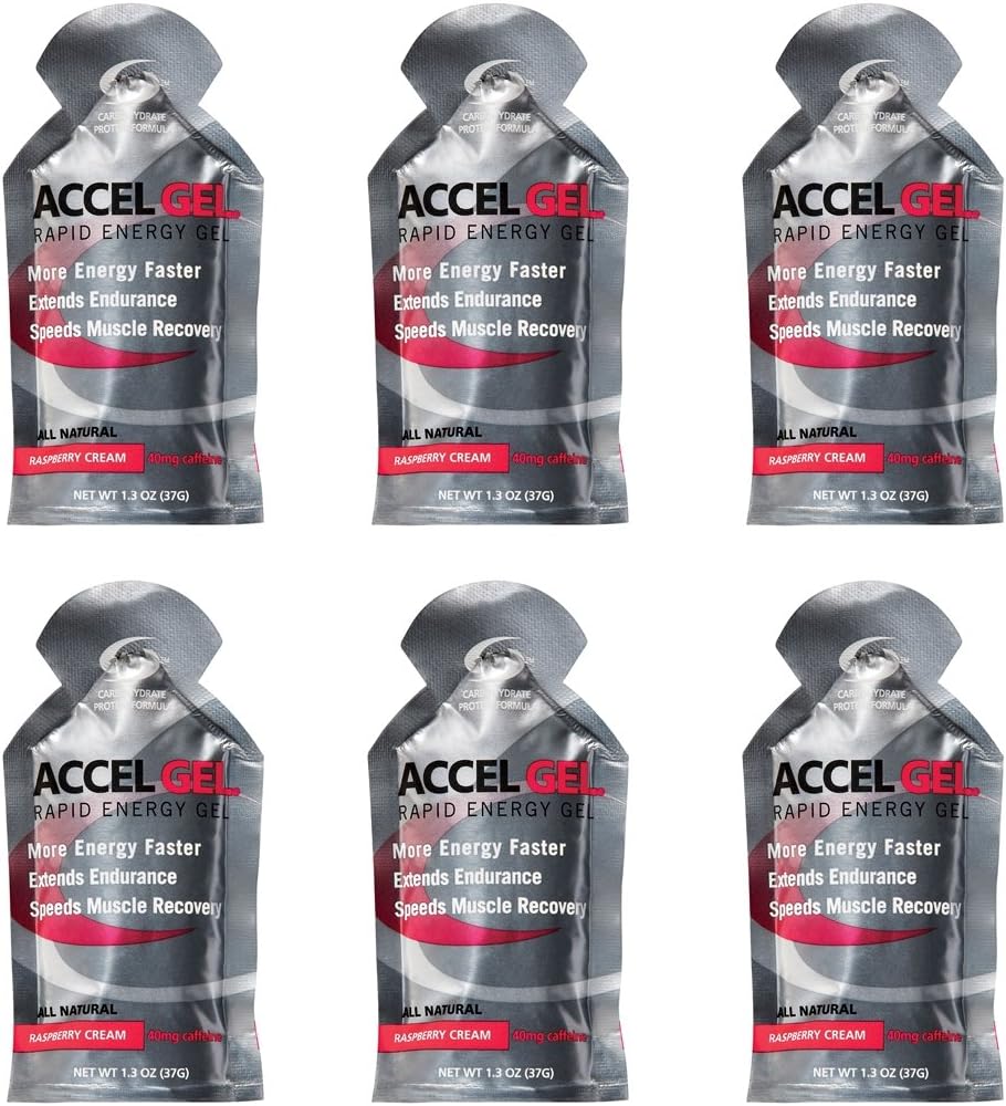 Rapid Energy Gel - Raspberry Cream - 6 Pack (6 x 1.3oz Packs)