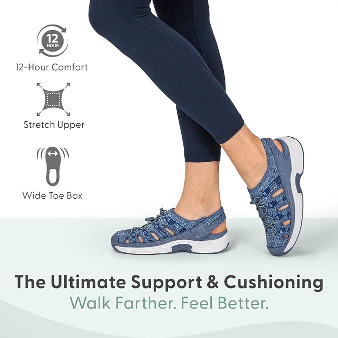Orthofeet Laguna Orthopedic Women Fisherman Sandals | Adjustable, Sporty, Stretchable & Breathable with Arch Support, Ergonomic Cushioning, Wide Toe Box for Comfort Beach Walking