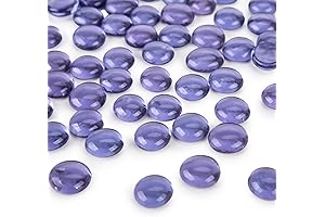 DomeStar Purple Glass Beads
