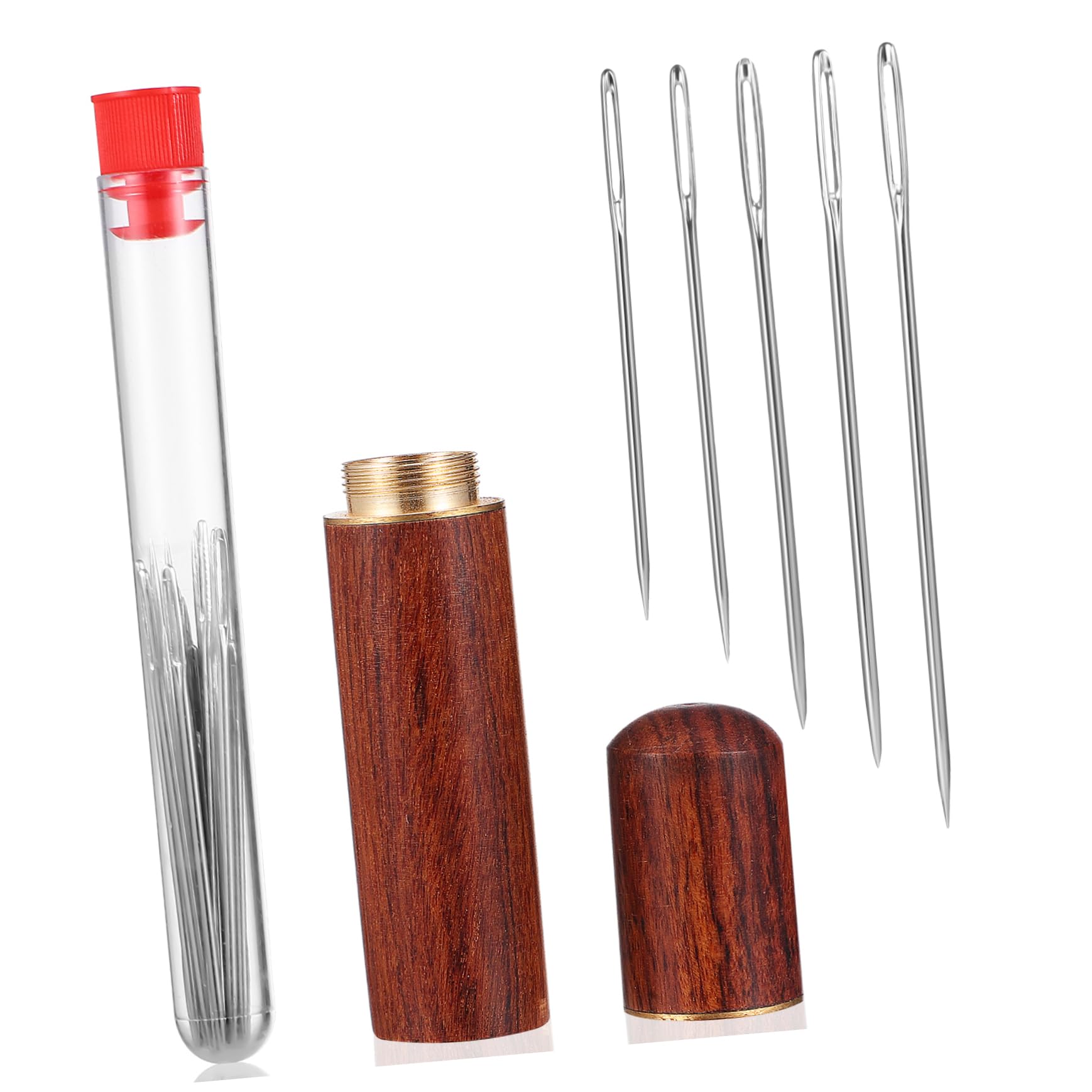 BELLIFFY 25pcs Embroidery Needles Set Hand Sewing Needles with Large Eye for Cross Stitch with Storage Case