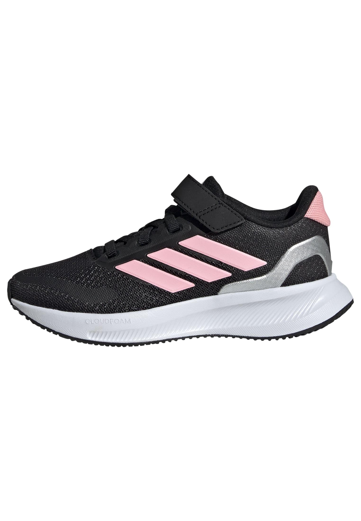 adidas Mixte Enfant RUNFALCON 5 Shoes Kids, Core Black/​Pink/​Silver Metallic, 31 EU
