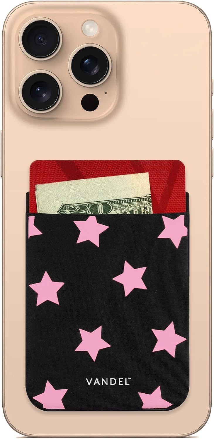 VANDEL Cell Phone Wallet Stick On Card Holder, Phone Card Holder Stick On