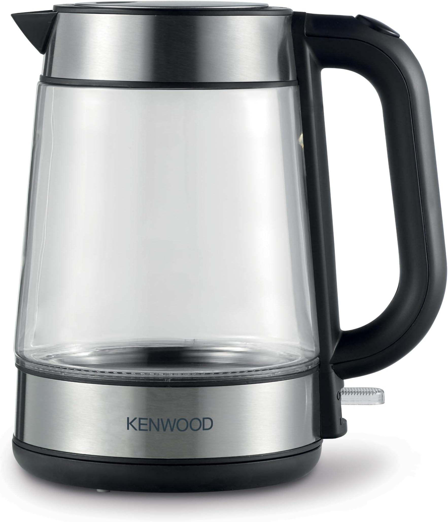 Kenwood Glass Kettle 1.7L Cordless Electric Kettle 2200W with Auto Shut-Off & Removable Mesh Filter ZJG08.000CL Clear/Silver/Black