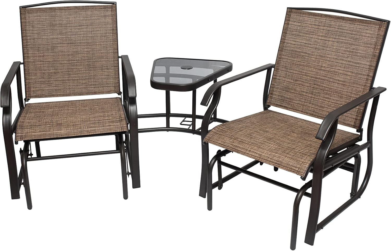 Buy 2 Person Outdoor Glider Chair Sling Fabric With Table And 165 Umbrella Hole Patio Loveseat Glider Bench Double Swing Rocker For Deck Porch Buy 2 Person Outdoor Glider Chair Sling Fabric With Table And 165 Umbrella Hole Patio Loveseat Glider Bench Double Swing Rocker For Deck Porch