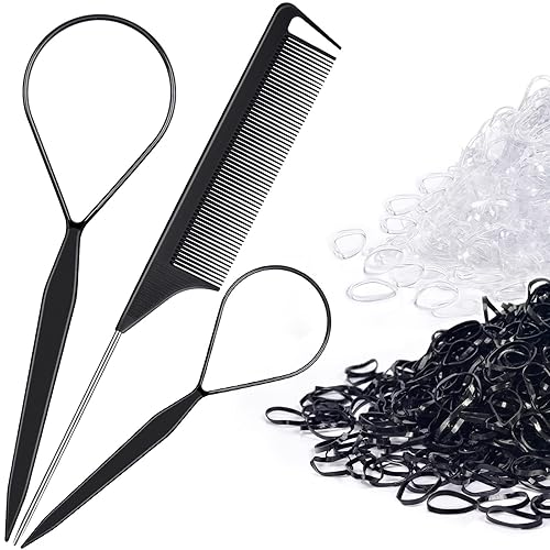 Topsy Tail Hair Tool Set by IKOCO - 400pcs Hair