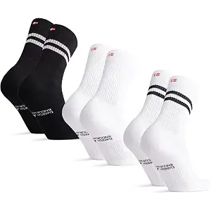 DANISH ENDURANCE Calcetines Deportivos Tenis, Acolchados, 3 y 6 Pack