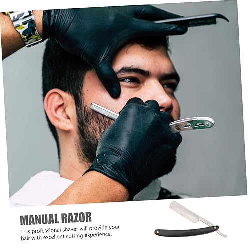 Miniatura 6 de 3 unids Edge Shaver para hombres Vintage Manual Razor Barba Blade para hombres seguro peluquero pelo herramienta de afeitar