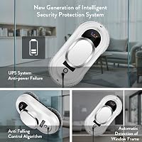 CHOVERY CL-1 Ablaktisztító Robot - Elektromos Ablakporszívó Távirányítóval, Intelligens Peremfelismerő Rendszerrel, Mágneses Tapadással Függ 5