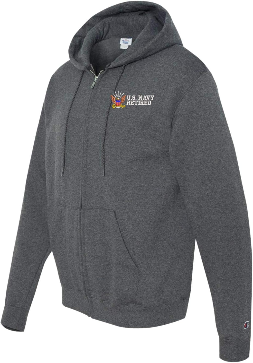 MilitaryBest U.S. Navy Retired Full Zip Hoodie