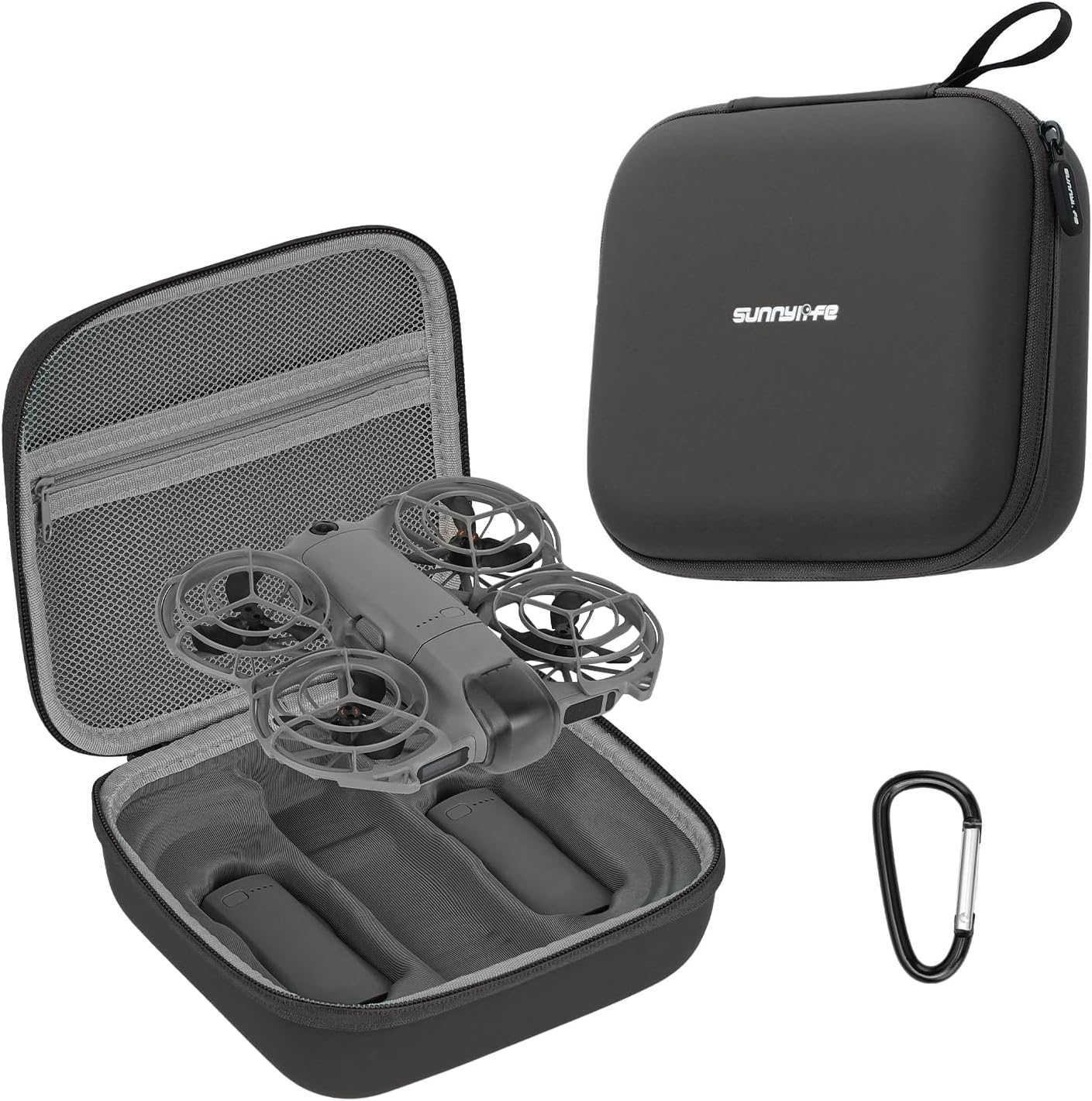 Carrying Case for DJI Neo 2,PU Leather Storage Bag Camera Aceessories (for DJI NEO 2 Black)