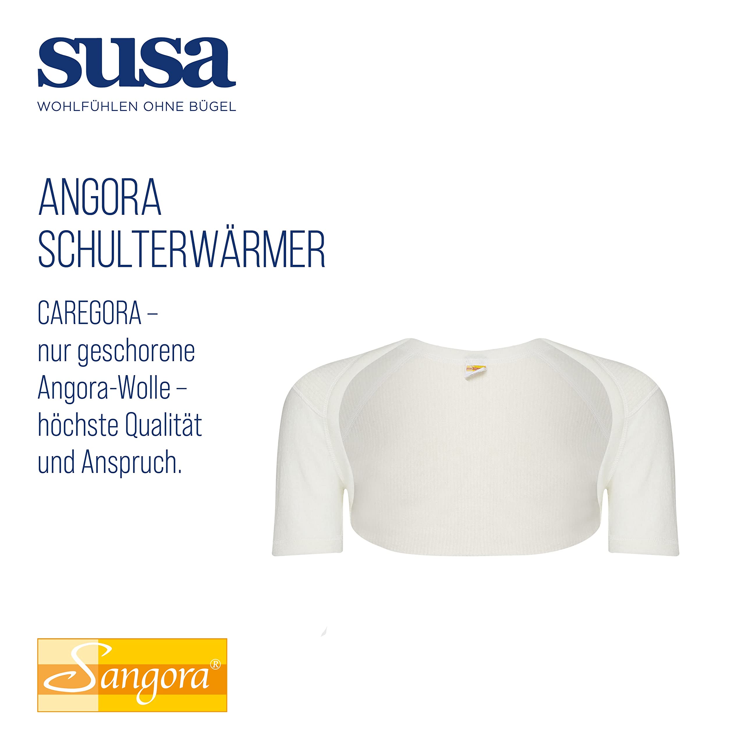 Sangora Unisex Shoulder Warmer 8100160 Natural White M