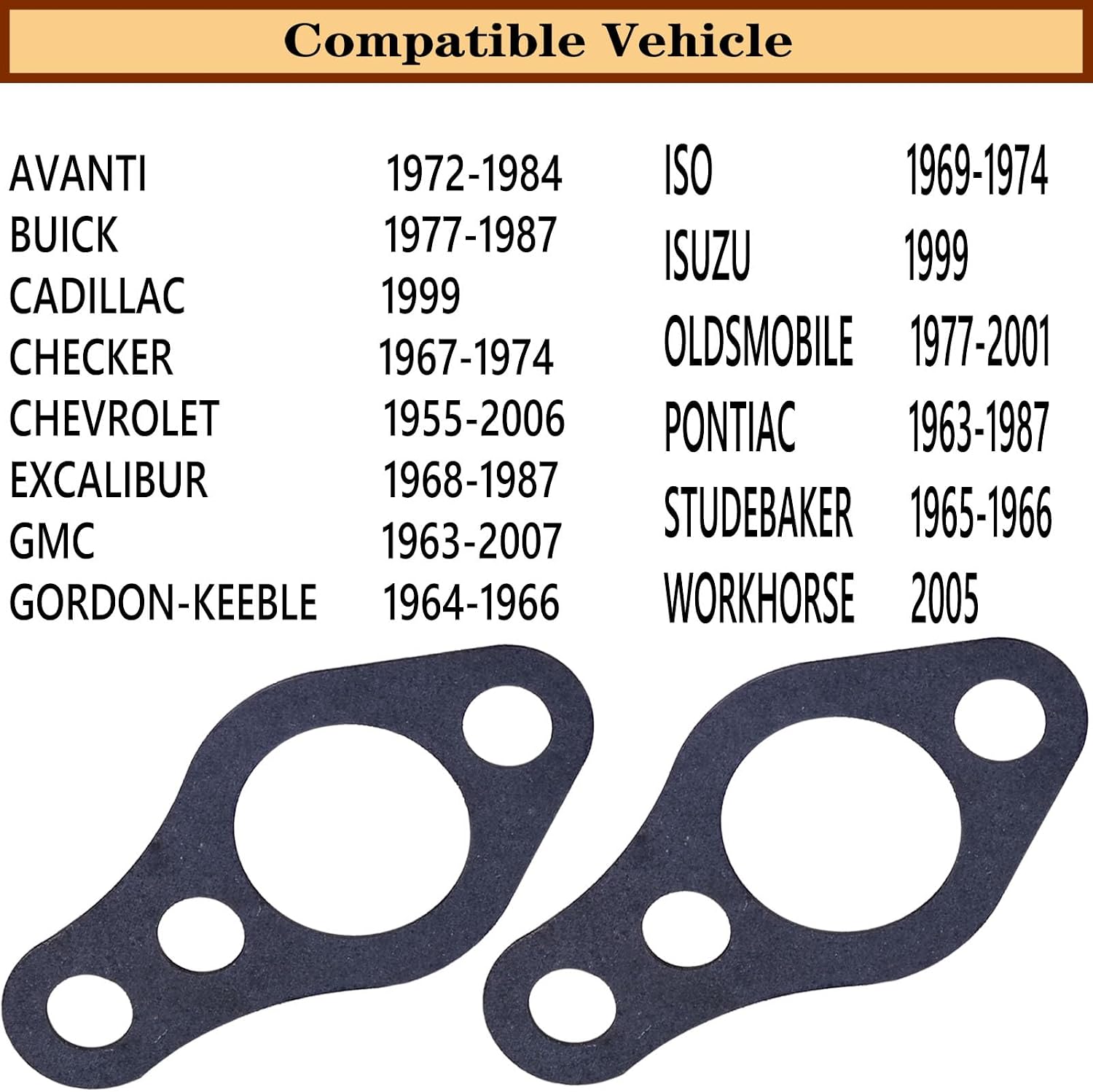 ES 73030 Engine Water Pump Gasket Kit | for Chevrolet K1500,Checker Aerobus Taxicab Deluxe,Gordon-Keeble GK1 IT,1964-1974.