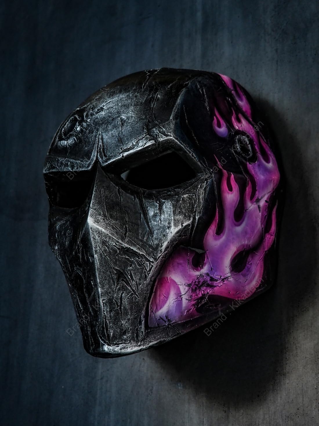 Custom Airsoft Mask Helmet Full Face Protective BB Gun Halloween Costume Party Cosplay Prop Motorcycle Mask V2 Purple Fire A27