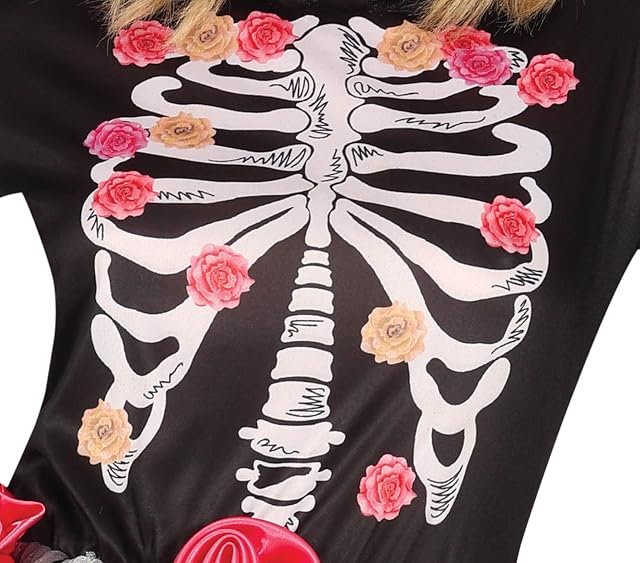 Foto 5 de 6 de FIESTAS GUIRCA Disfraz de Esqueleto Rosas Día De Los Muertos
