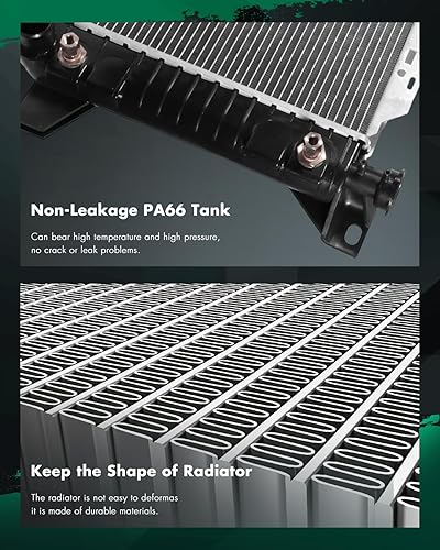 Vista 952 de SCITOO Reemplazo completo del radiador de aluminio para 1993-1998 para Toyota para T100 2.7L 3.0L 3.4L 2090 Radiador