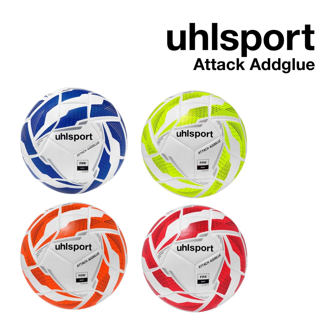 uhlsport Attack Addglue balón de fútbol, Jóvenes y Adultos