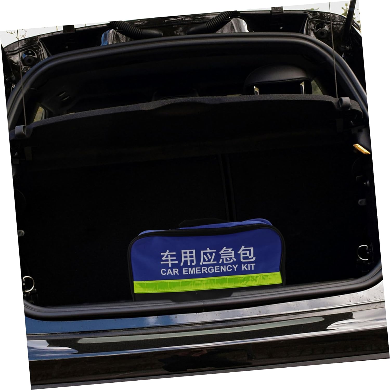 Car Roadside Emergency Kit Vehicle Tool Set with First Aid Kit Tow Strap Safety Hammer and Reflective Vest for Automotive Safety and Assistance