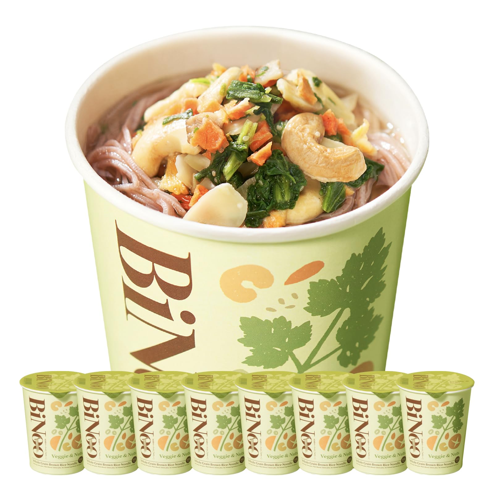 Amazon.co.jp: [BiNoo] ビヌー 玄米カップ麺 ラーメン グルテンフリー