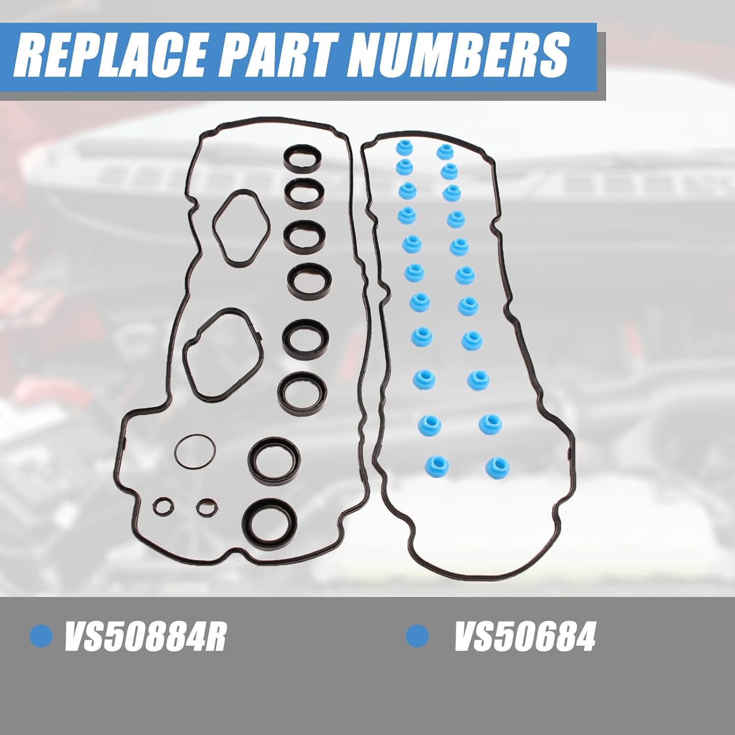 VS50884R Valve Cover Gasket for Ford Explorer 2013-2019, Flex Taurus 2010-2019 [ 3.5L V6 Gas Turbo]