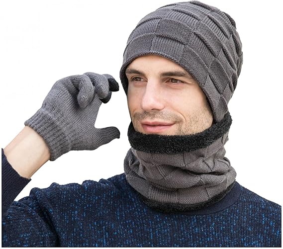 Amazon Co Jp ニット帽 レディース 暖かい厚手のレディースニットキャップ ベレー帽 Babsully ニット帽 メンズ ネックウォーマー レディース 秋冬 キャップ 手袋 セット 裏起毛 防寒 保温強化 運動 遠足 旅行 通勤用 スキー スポーツ アウトドア 冬 厚手 内側に暖かい