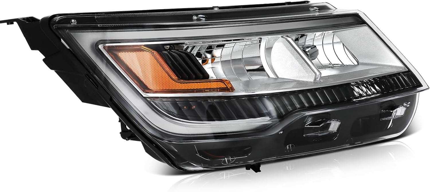 Headlight Assembly Fit For Ford For Explorer 2016-2017 Black Housing Clear Lens Passenger Side FB5Z13008B FO2519130