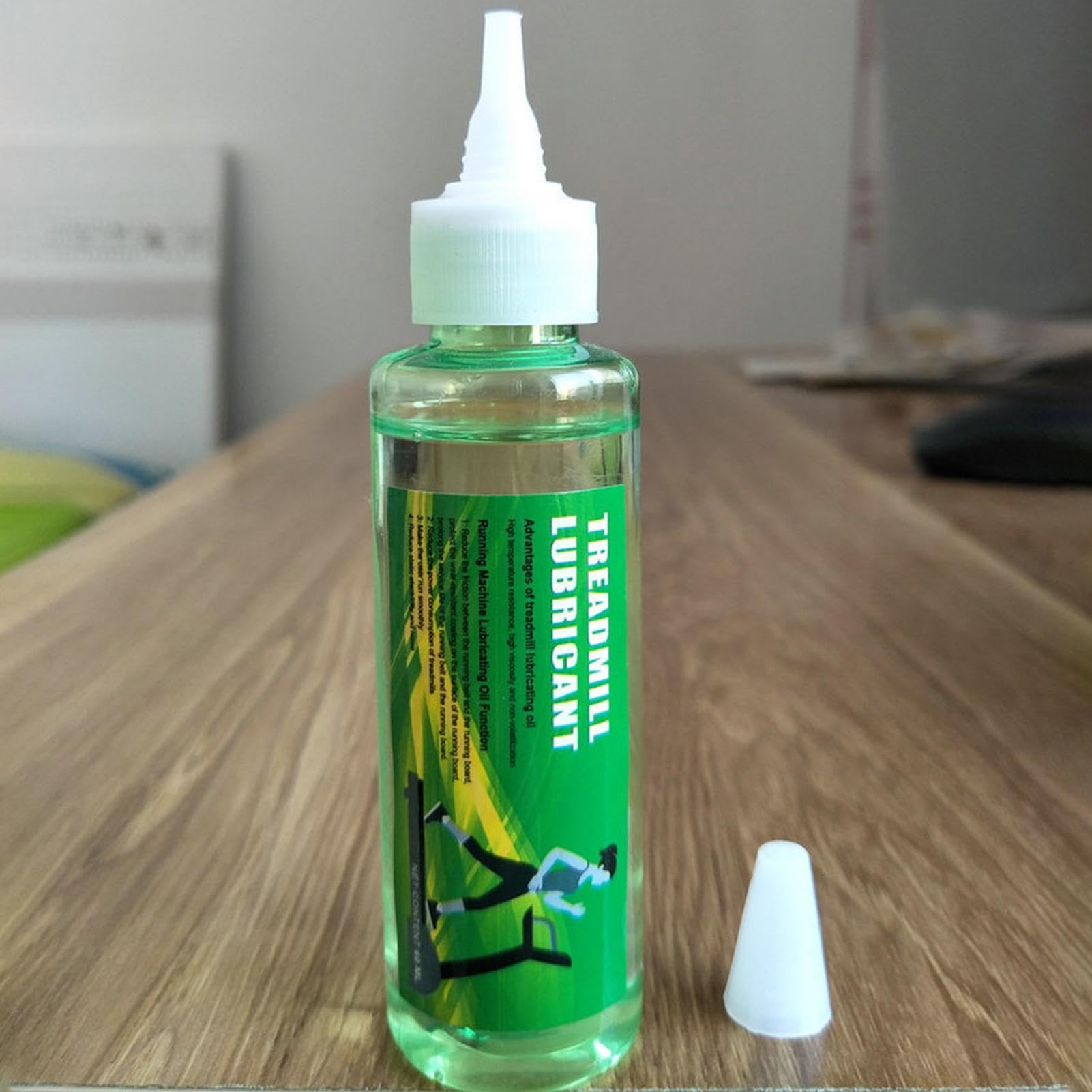 Siliconenolie voor loopband, 60 ml glijmiddel voor loopmachine, gemakkelijk aan te brengen smeerolie, draagbare loopbandaccessoires ter voorkoming van statische elektriciteit Lambo