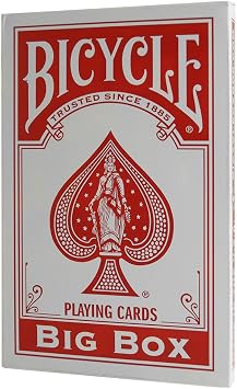 MMS Big Bicycle Cards Jumbo Bicycle Cards, Red