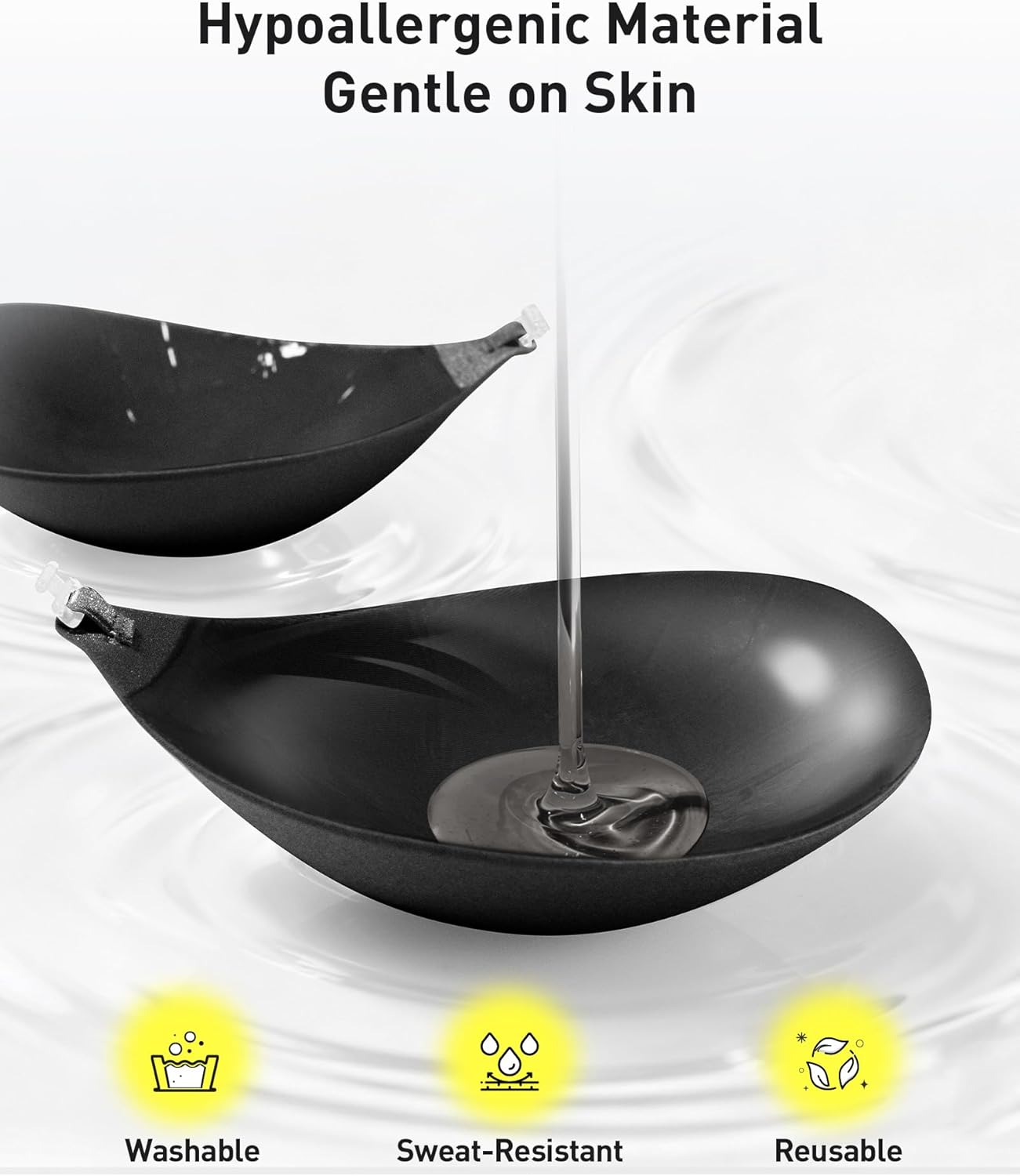 Niidor Adhesive Bra Strapless Ultra Sticky Invisible Push up Silicone Bra Multiple Colors Sizes Reusable for Backless Dress - Image 5