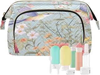 Kigai Spring Flowers & Birds Makeup Bag Cosme...