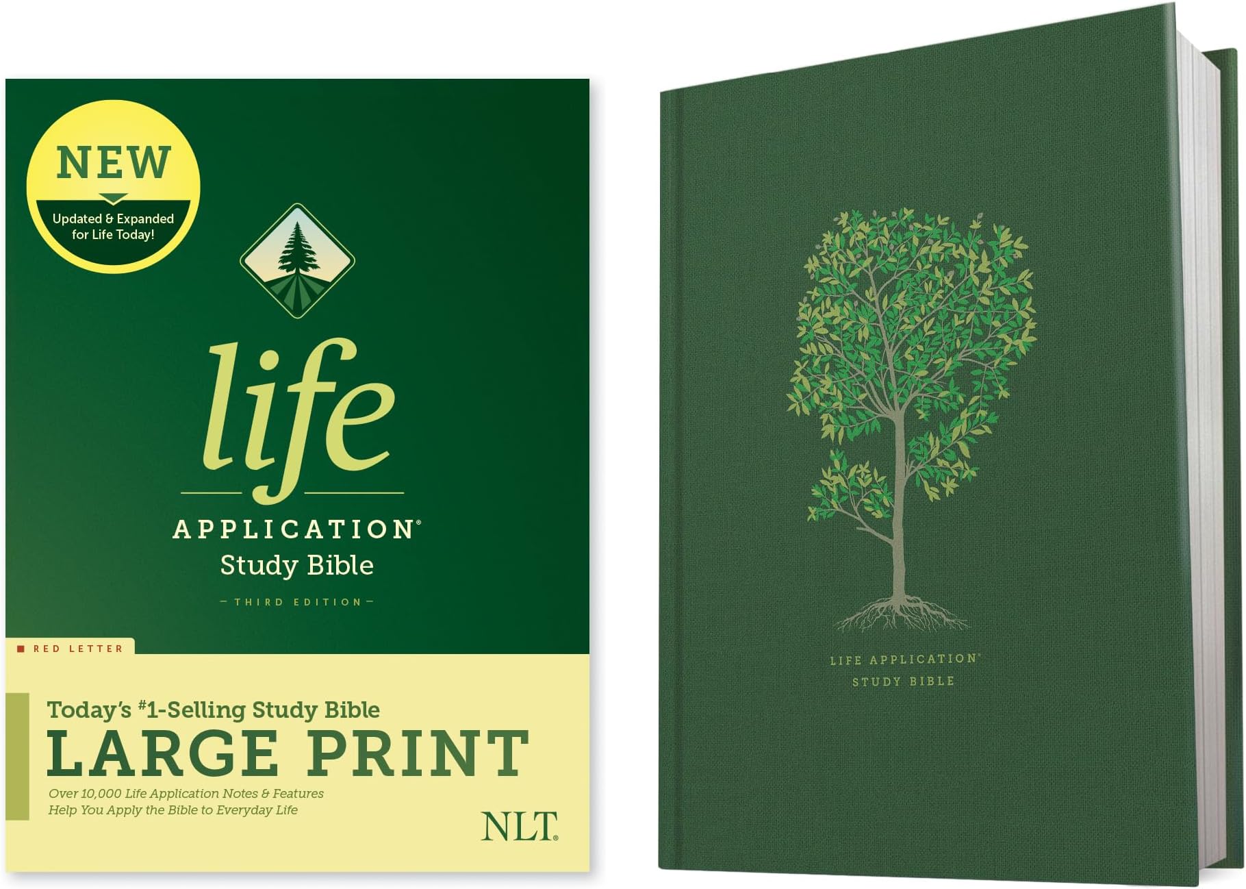 NLT Life Application Study Bible, Third Edition, Large Print (Hardcover, Red Letter)